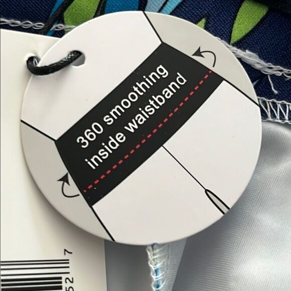 Tahari Tummy Control True Stretch Vibrant Floral Pull on Pants Sz M NWT - Picture 7 of 12